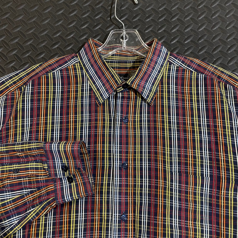 St. Croix Multicolor Button Up Long Sleeve Shirt Men's Size XL